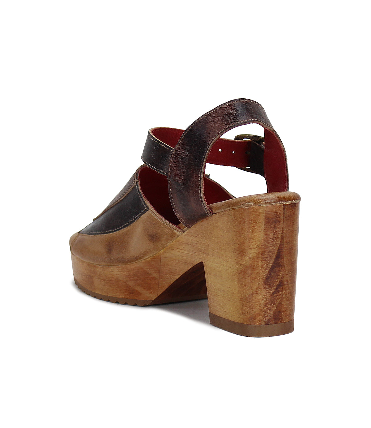 A pair of Jetsetter sandals by Bed Stu with leather heels.