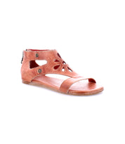 A single brown leather Bed Stu Soto Cutout sandal displayed against a white background.