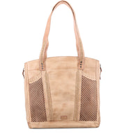 An Amelie beige tote bag with mesh detailing by Bed Stu.