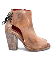 An Angelique women's tan leather ankle boot by Bed Stu.