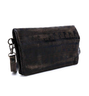 A Bayshore clutch bag with a zipper. Brand: Bed Stu.