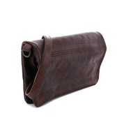 An image of a Bed Stu Bayshore brown leather cross body bag.