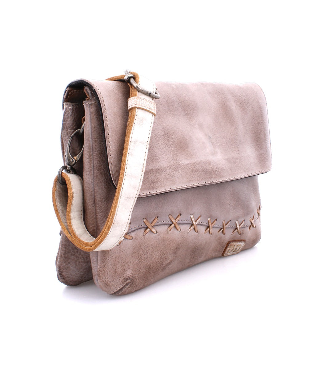 A leather Cleo crossbody bag with straps and studs by Bed Stu.