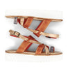 A pair of Bed Stu women's Crawler sandals with straps and buckles.