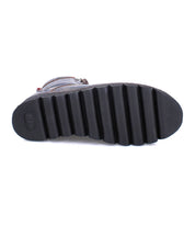 A pair of Bed Stu Elisha II shoes with black soles on a white background.
