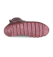 A pair of Bed Stu Elisha II women's boots in burgundy leather.