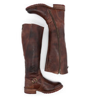A pair of Glaye boots with zippers on the side. (Brand: Bed Stu)