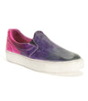 A purple and black Hermione slip on sneaker with a white sole by Bed Stu.