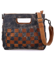 A Keiki bag with a checkered pattern by Bed Stu.