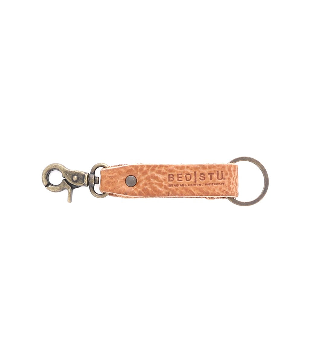A Bed Stu leather Keygrab with a metal clasp.