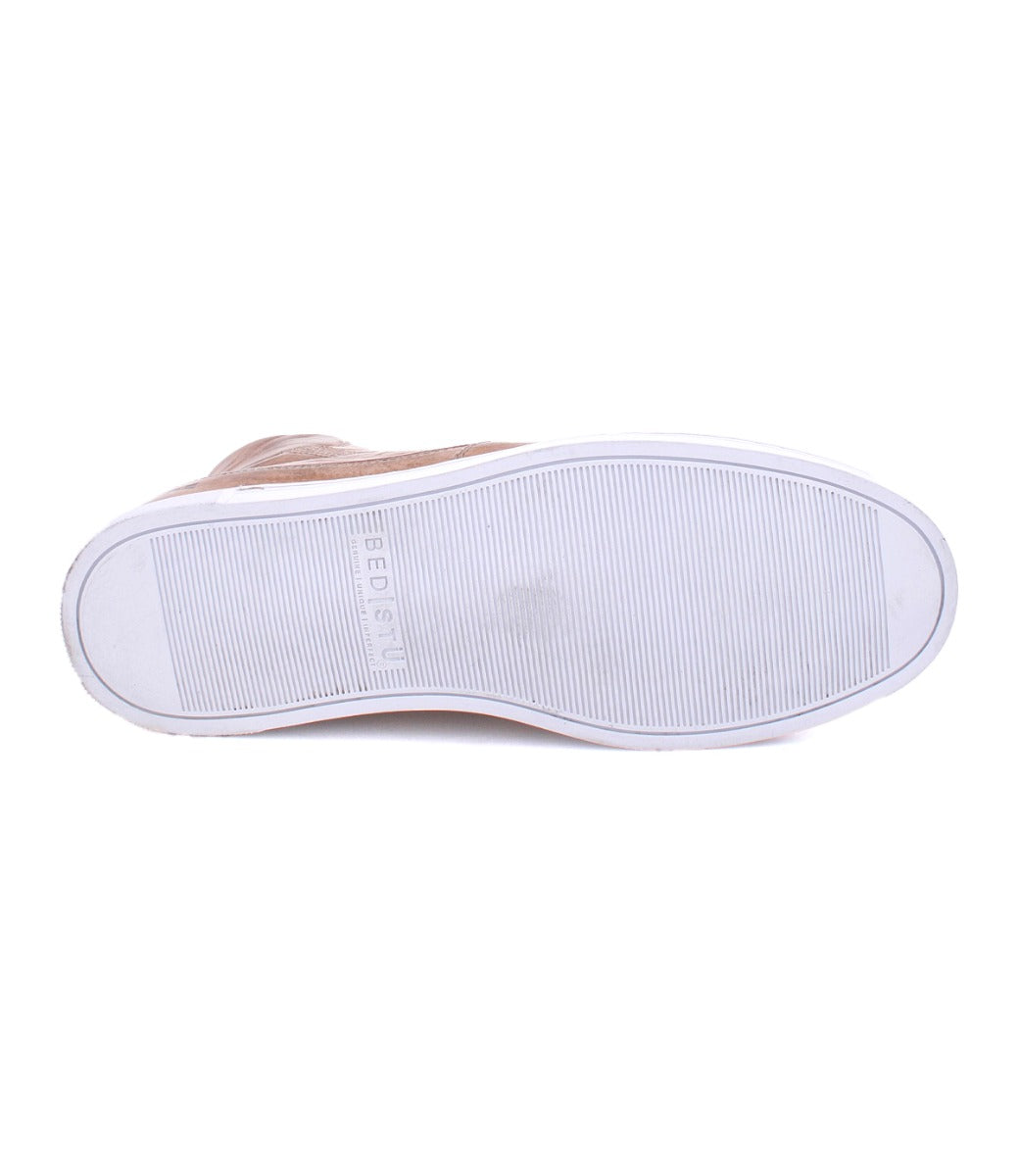 A pair of Lordmind sneakers with white soles on a white background by Bed Stu.