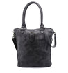 A Mildred black leather tote bag with a shoulder strap by Bed Stu.