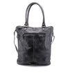 A black leather Mildred tote bag by Bed Stu with a shoulder strap.