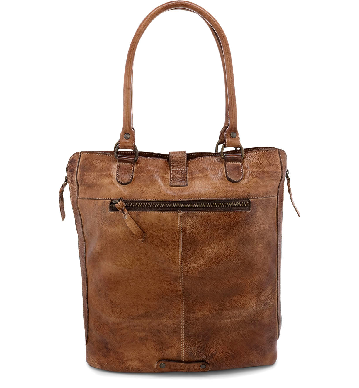 The Mildred by Bed Stu women's brown leather tote bag.