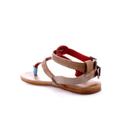 A Moon sandal by Bed Stu on a white background with ankle buckles.