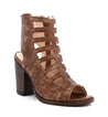 A women's Occam P high heeled sandal with a wooden heel by Bed Stu.