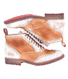 A pair of women's Bed Stu Sally wingtip lace up boot.
