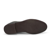 A pair of Bed Stu Leonardo men's brown leather shoes on a white background.