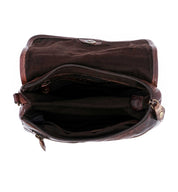 The inside of a Ziggy leather bag by Bed Stu.