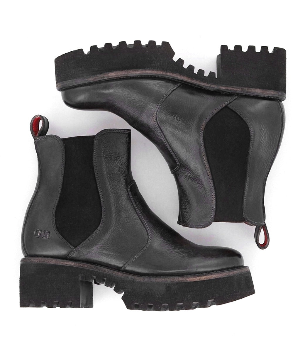 A pair of Valda Hi chelsea boots by Bed Stu on a white background.