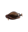 A Bed Stu Viana brown leather purse with a zipper.