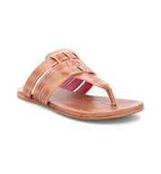 Women's Yoli tan leather sandals by Bed Stu.