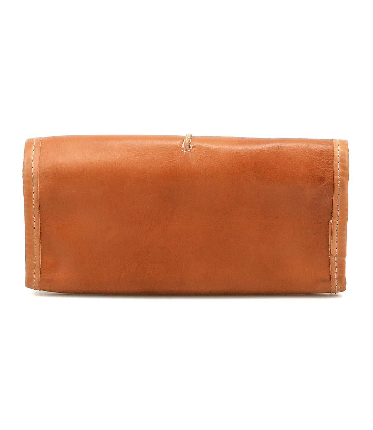The Bed Stu Canton wallet is a compact, rectangular tan leather accessory with visible stitching, shown closed and flat on a white background—an ideal everyday wallet.