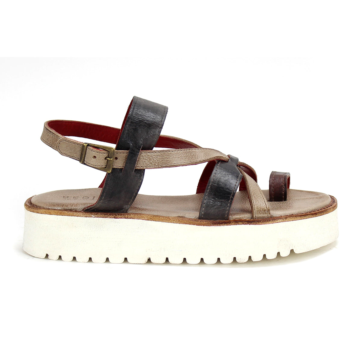 A women's Crawler sandal with a multicolor strappy upper and a Bed Stu XL Extralight® sole.