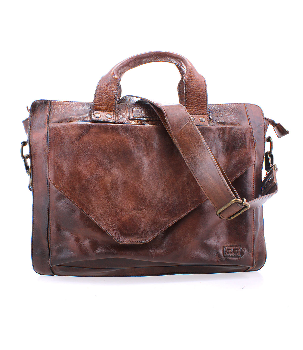 The Bed Stu Depp men&#39;s leather briefcase offers excellent organization for your belongings.