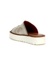 A comfortable Bed Stu Fairlee II leather slide sandal in a stylish close-up.