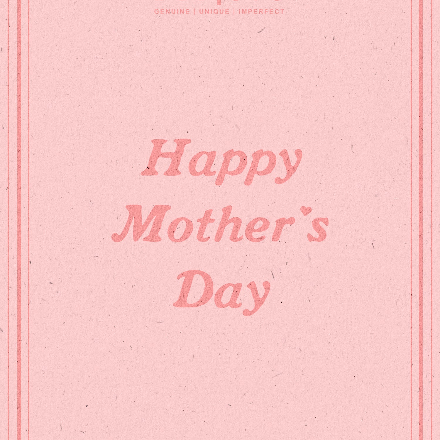 A pink "Happy Mother's Day" eGift card with a thin border and Bed|Stü branding at the top. Shop online at bedstu.com.