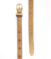 A stylish accessory featuring the Monae II belt by Bed Stu adorned with star-shaped embellishments.