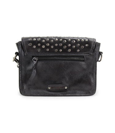 【Anyone more】Cuba Stud Buckle Leather Shoulder Bag LEDERBUCK Real Leather Small Crossbody Handbags & Purses for