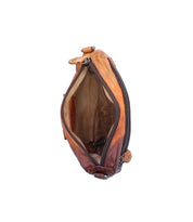 Small Bed Stu Viana II leather crossbody bag with a zippered main compartment and an interior clip.