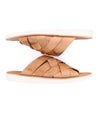 A pair of Abraham Light by Bed Stu leather sandals on a white background.