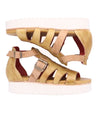 A pair of Ada sandals with straps and buckles, from the brand Bed Stu.