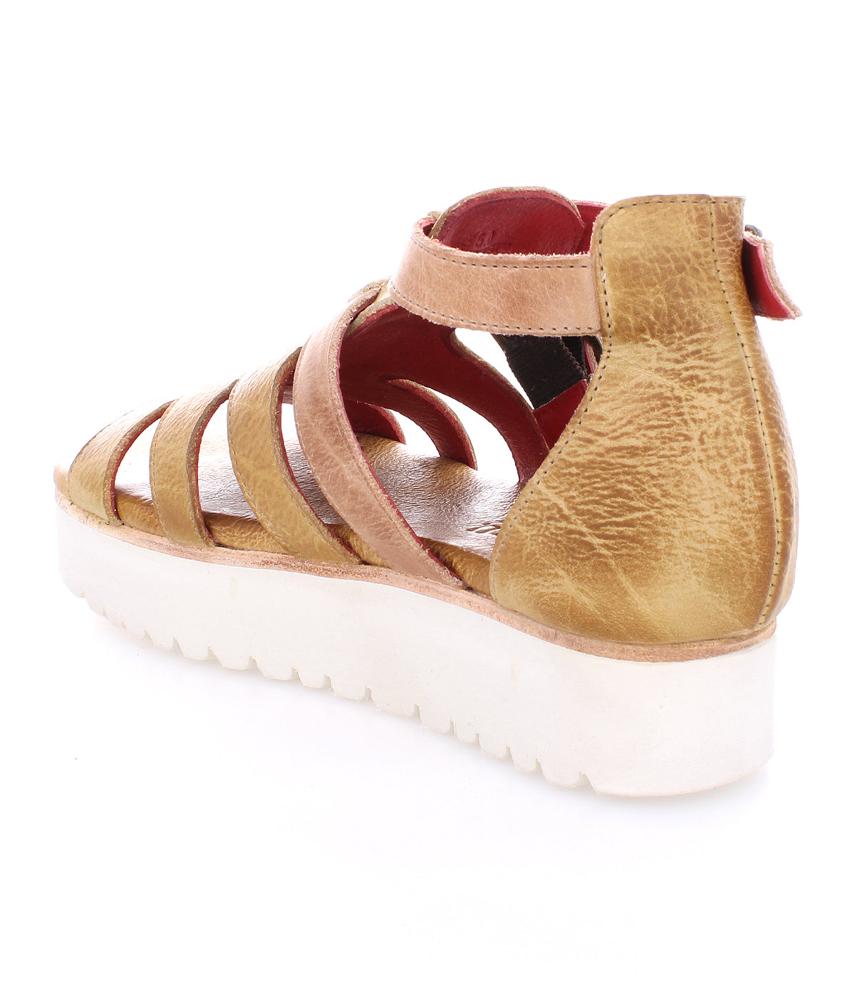 A women's Bed Stu Ada sandal with straps and a white sole.