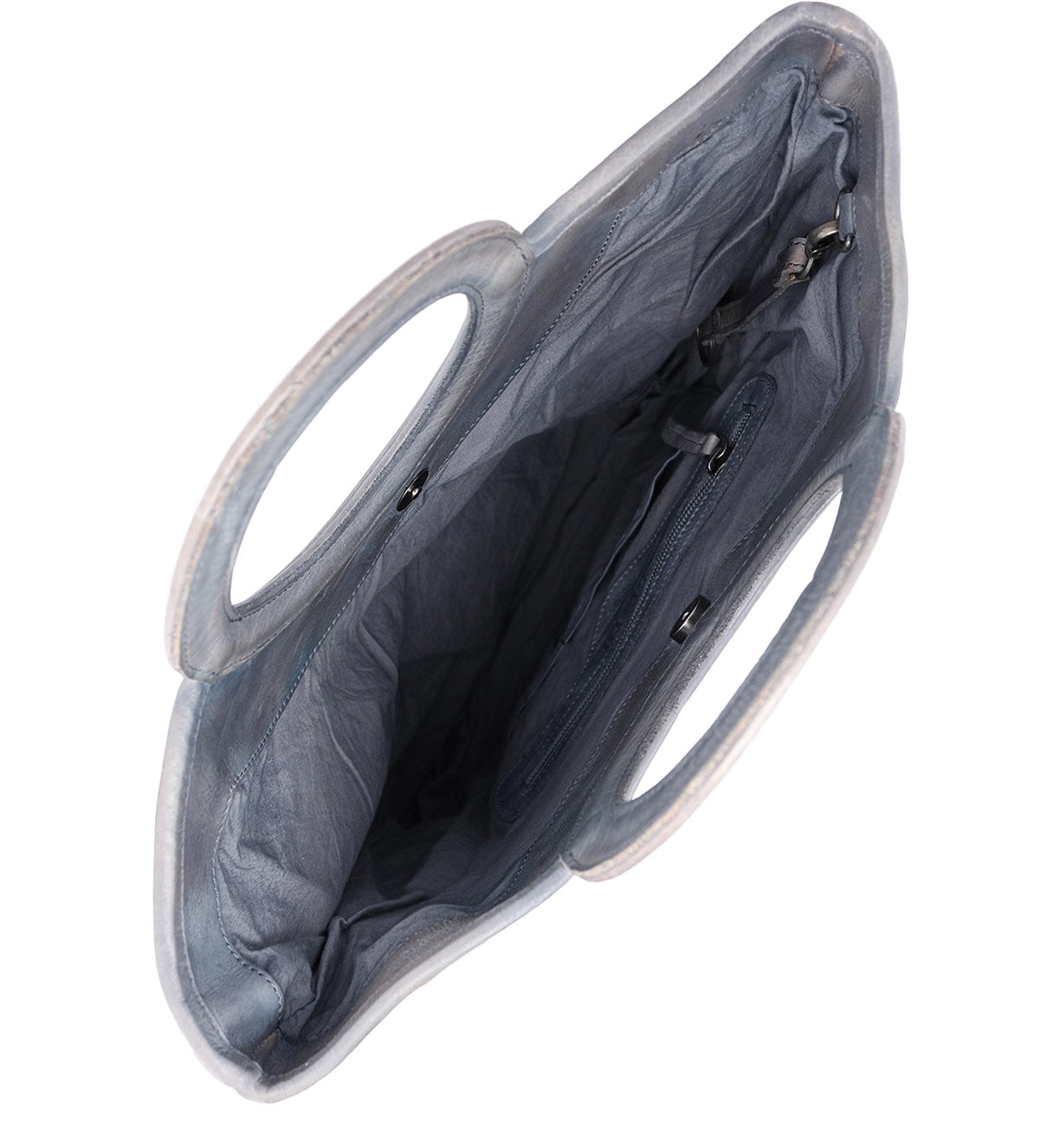 Sandi Ostrich Leather Mod Blue Handbag  ADELE Exclusive Luxury Design –  Adele