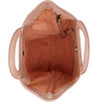 The inside of a Adele pink tote bag by Bed Stu.