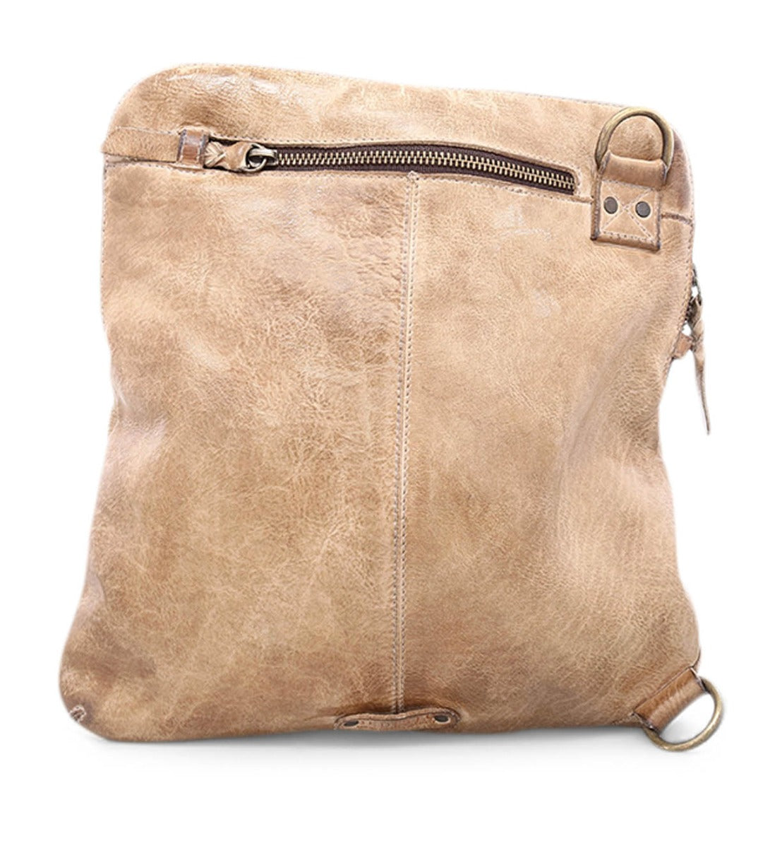 A Aiken leather crossbody bag by Bed Stu on a white background.