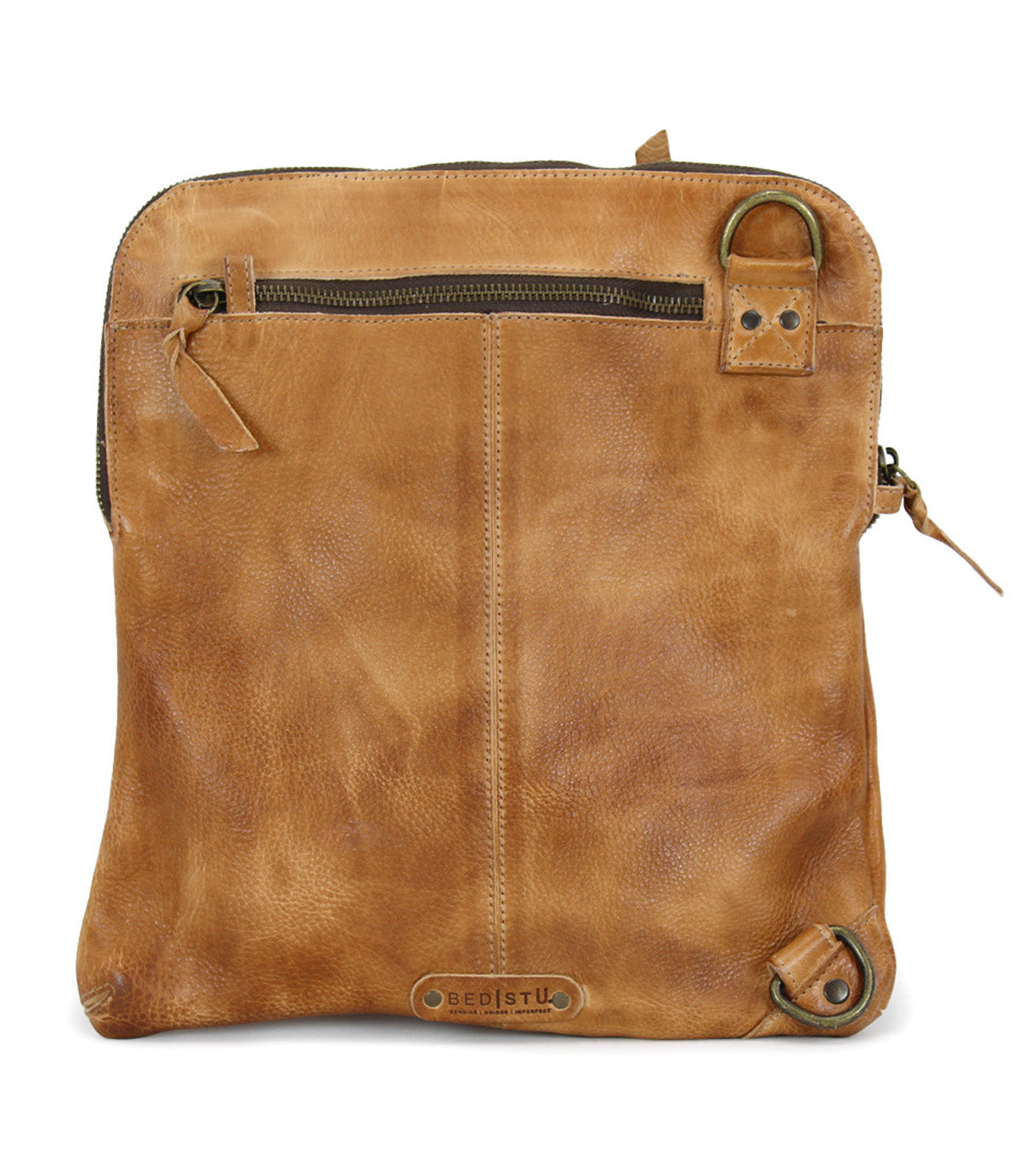 A Bed Stu Aiken tan leather cross body bag.