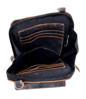 A Bed Stu Alelike leather wallet with two compartments.
