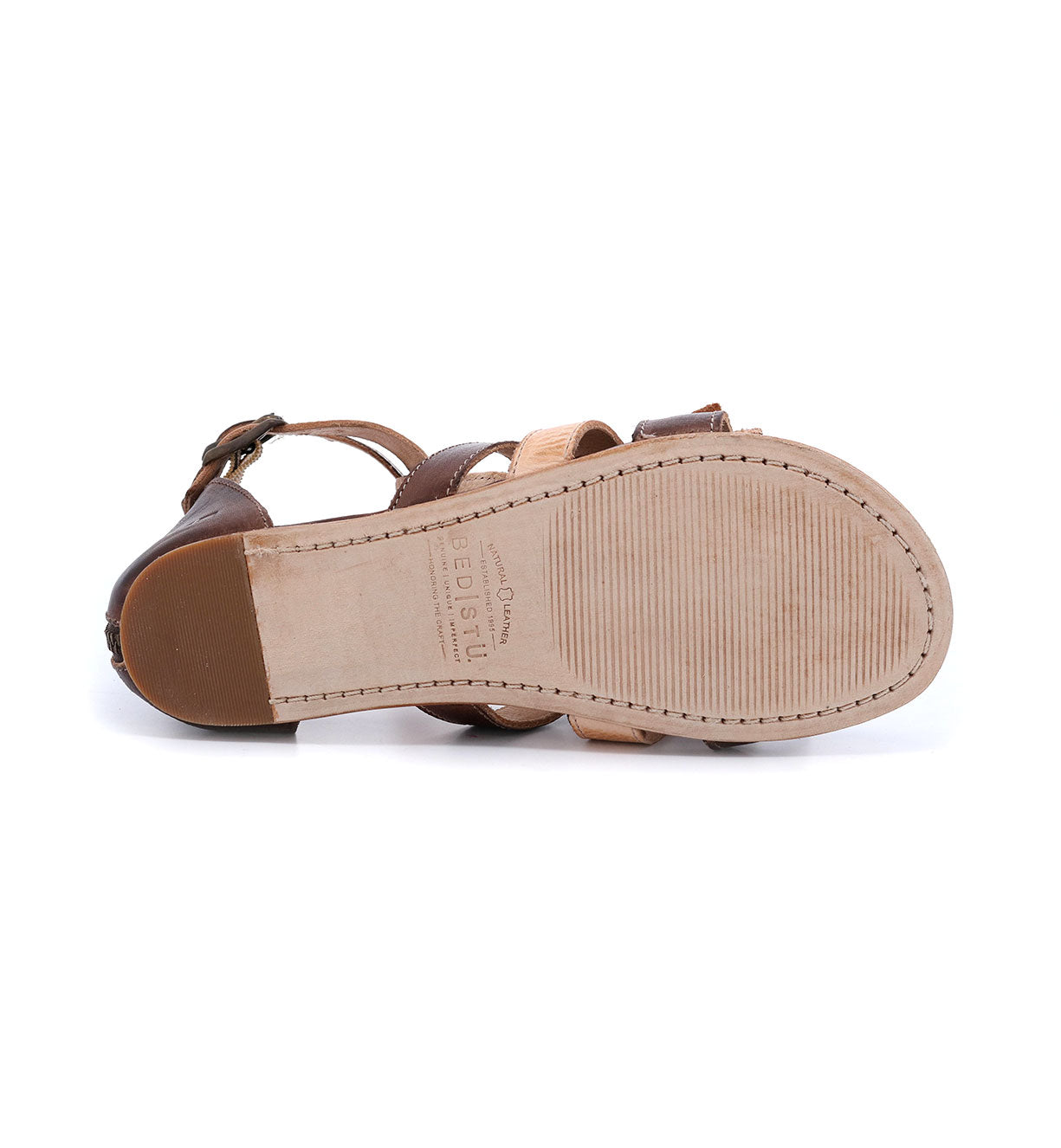 A pair of Bed Stu Alena women's sandals on a white background.