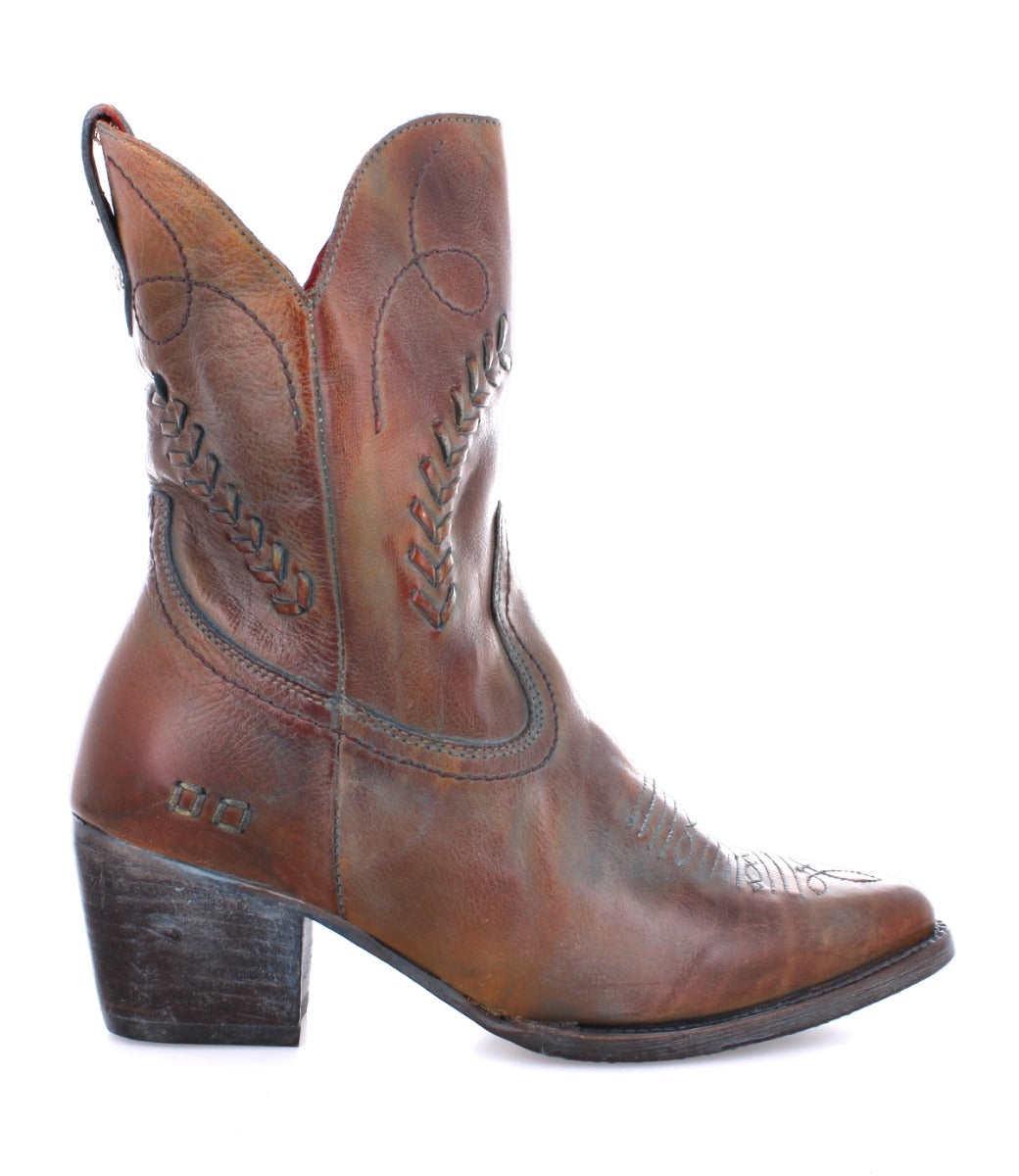 A women&#39;s brown cowboy boot: The Amanda II by Bed Stu.
