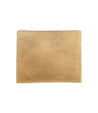 An Amidala tan leather wallet on a white background, by Bed Stu.
