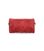 An image of the Amina red leather bag by Bed Stu on a white background.