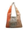An Ariel orange and brown leather bag with a handle from Bed Stu.