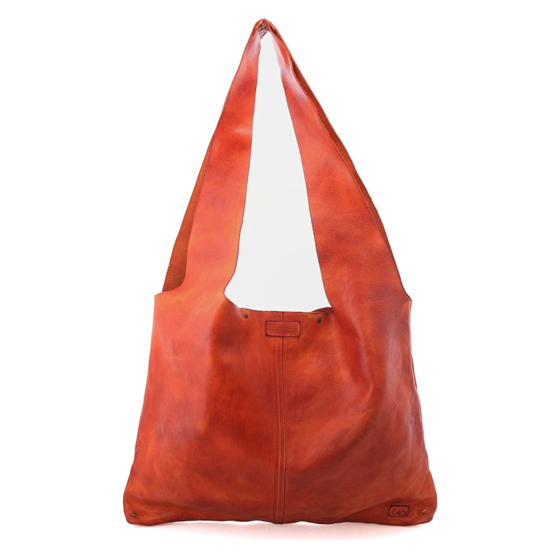 An Ariel leather hobo bag by Bed Stu on a white background.