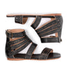 A pair of black Artemis gladiator sandals with straps and buckles by Bed Stu.