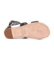 The Bed Stu Artemis women's black sandals with buckles and straps.
